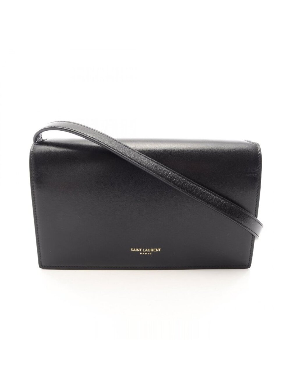 Saint Laurent Paris Shoulder Bag Black Leather